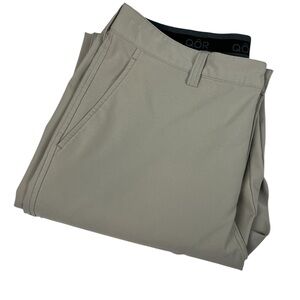 QOR Men's Performance Khaki Pants 34X34